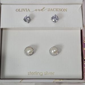 Olivia and Jackson Sterling Silver Earrings